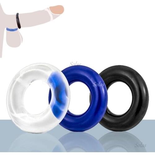 Silicone Penis Ring for Men with Delayed Ejaculation To Control Erection Repeated Use of Elastic Penis Enlargement Ring Sex Toys