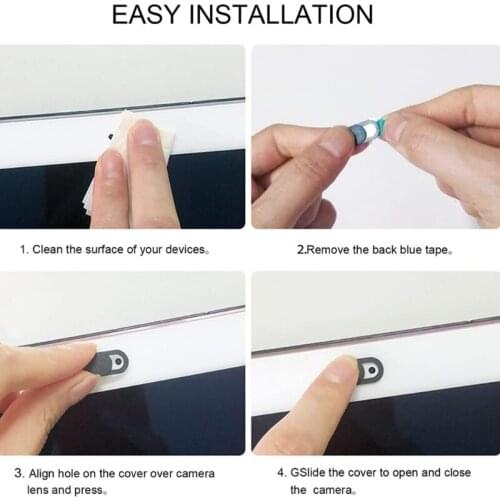 Cute Ultra-Thin Laptop Camera Slide Webcam Cover Phone Pad Monitor Blocker