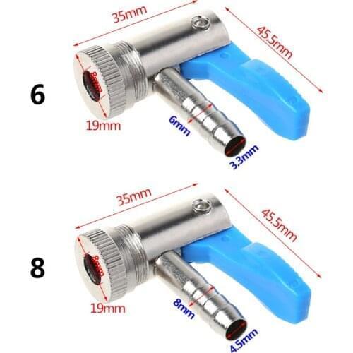 Bicycle Air Pump Head Inflator Connector Valve 6mm/8mm MTB Bike Parts Cycling Copper Accessories Adapter Conversion Y1QE