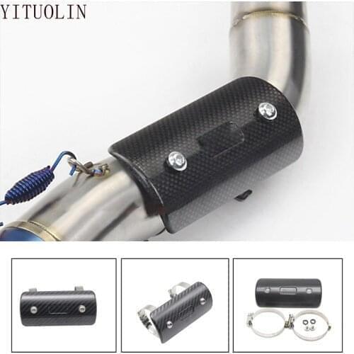 CARBON FIBER Motorcycle Exhaust Protector For YAMAHA FZ1N R1 2009 R6 2017 XVS 1100 FJR 1300 Motocross Escape Moto Accessories
