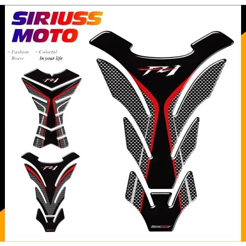 3D Carbon-look Motorcycle Tank Pad Protector Decal Stickers Case for Yamaha FZ1 FZ 1 FZ1N Tank