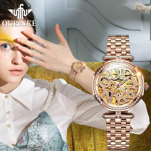 Women Watch Automatic Mechanical Waterproof Wrist Watch
