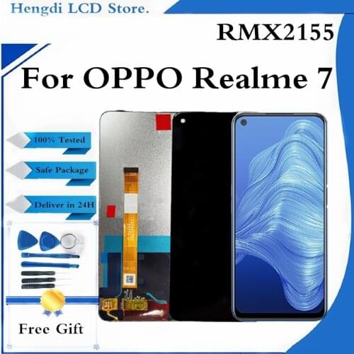 LCD For OPPO Realme 7 RMX2155 LCD Display Screen Touch Panel Digitizer For OPPO Realme 7 Global Version Display Screen Replace