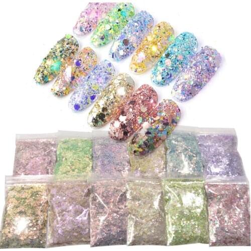1bag*50g NPrincess Pink custom mix chunky hex poly glitter, tumbler making glitter, fine polyester glitter, iridescent glitter