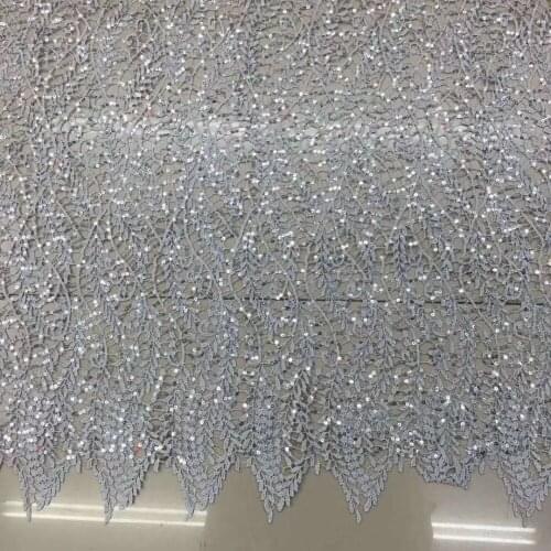 1Y/Lot 2colour sequins lace fabric mesh fabric clothing skirt decoration diy handbad accessories