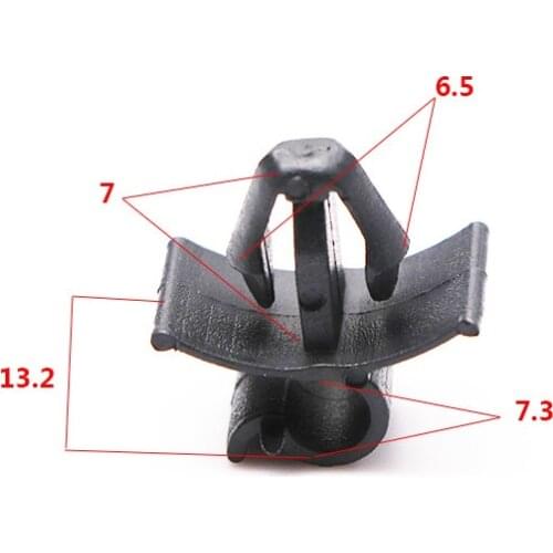 10Pcs Black Bonnet Hood Prop Support Rod Clamp Clip For Peugeot 307 306 206 Citroen C3XR DS3