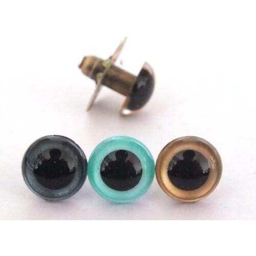 12mm 3colors ---dark gray/blue/gold mixed color safety eyes each color 10pairs