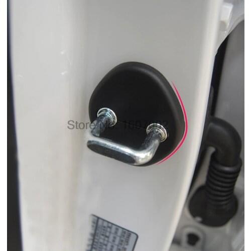 4pcs Car Door lock decoration cover Door lock protective cover for KIA K2 / RIO SOUL Hyundai Solaris Verna Car styling