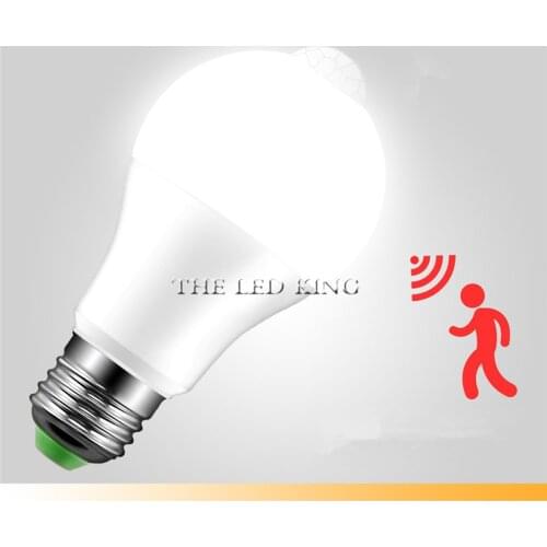AC 85-265V Smart Sound/ PIR Motion Sensor Bombillas LED Bulb E27 3W 5W 7W 9W 12W Induction lamp Stair Hallway light