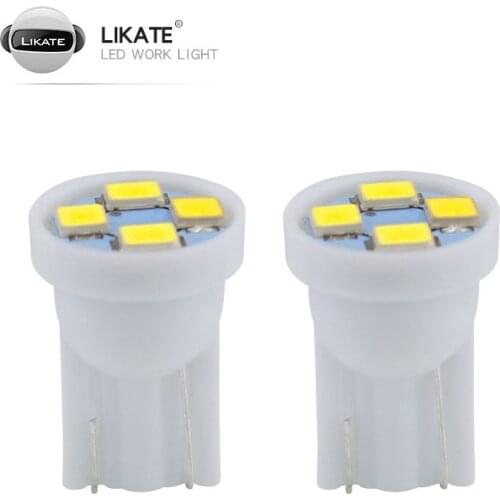 LKT Automobile LED Lamp T10 2835 1210 4smd Side Lamp Instrument Lamp Door Lamp Reading Lamp