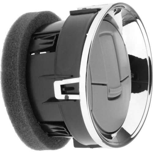 Black Auto Front Interior Dashboard Louvre Chrome AC Heater Air Vent Silver Compatible with Ford F-150 F150 2009-2014