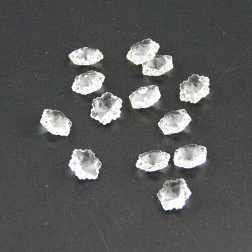 Double Hole Crystal 14mm 1000pcs Crystal Useful Snowflake Beads For Stage Decoration Wholesales