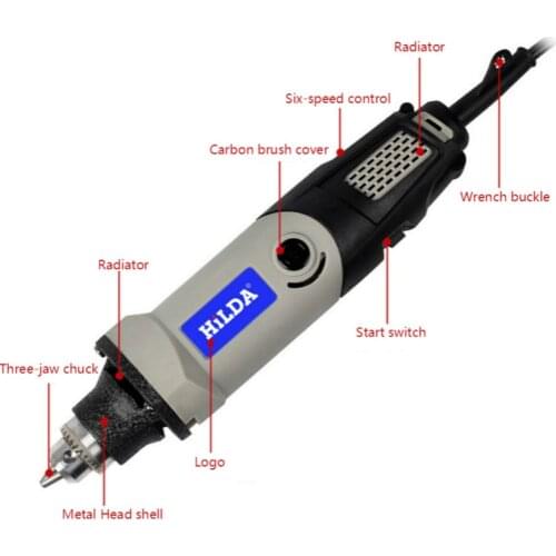 220V 400W Electric Drill Dremel Grinder Engraver Pen Grinder Mini Drill Electric Rotary Tool Grinding Machine Dremel Accessories