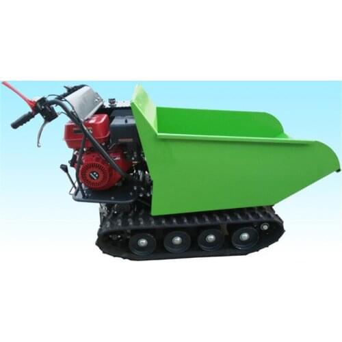 Mini Transporter Electric Start Micro Tracked Carriage Truck 0.5Ton Load Capacity Crawler Dumper
