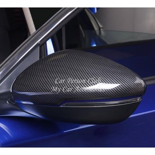 Carbon Fibre Car Exterior Door Rear View Mirror Rearview Molding Frame Cover Trims For Honda Accord 10th 2018-2021 Accessories