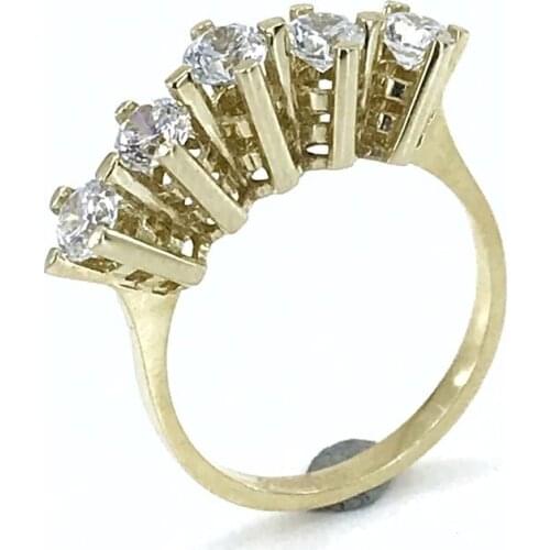 High Nail 8 Carat Gold Dibs Ring