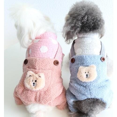 Small Dog Coat Jumpsuit Jacket Warm Dog Clothes Winter Pet Clothing Puppy Outfit Garment Chihuahua Yorkshire Bichon Poodle Pants