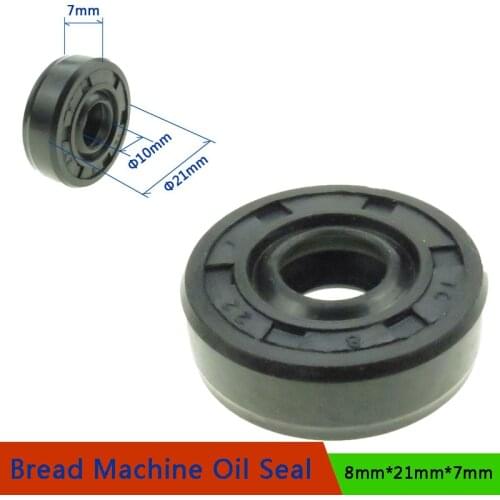 10*21*7mm Oil Seal Ring for Bread Maker Breadmaker Bakers Machine Blender Repair Parts Bread Machine Spare Parts Wearable