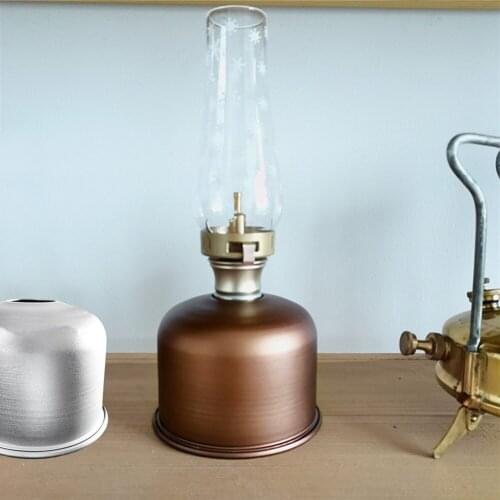 230g Gas Canister Metal Cover Protector Outdoor Camping Gas Fuel Cylinder Storage Bag Canister Cover Protector