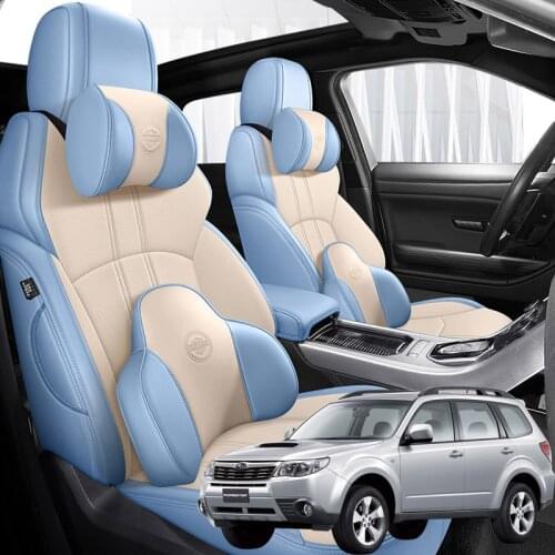 Nappa Leather Car seat covers For Subaru Forester 2008 2009 2010 2011 2012 2004 2013 2014 2015 2016 2017 2018 2020 accessories
