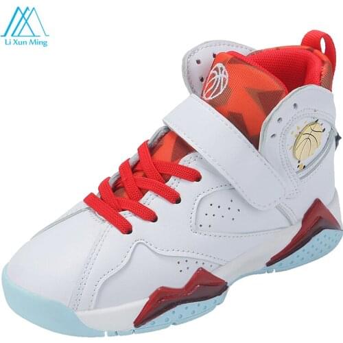 New Trend Summer Couples High-quality Professional Non-slip Shockproof Elastic Wear-resistant Basketball Shoes For Children