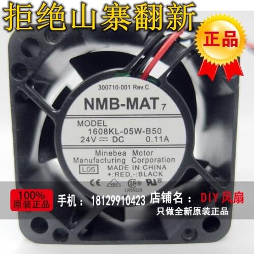 NEW NMB-MAT Minebea 1608KL-05W-B50 4020 24V 4CM cooling fan