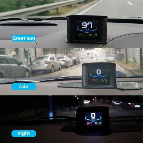 Hud GPS OBD Computer Car Speed Projector Digital Speedometer Display Fuel Consumption Temperature