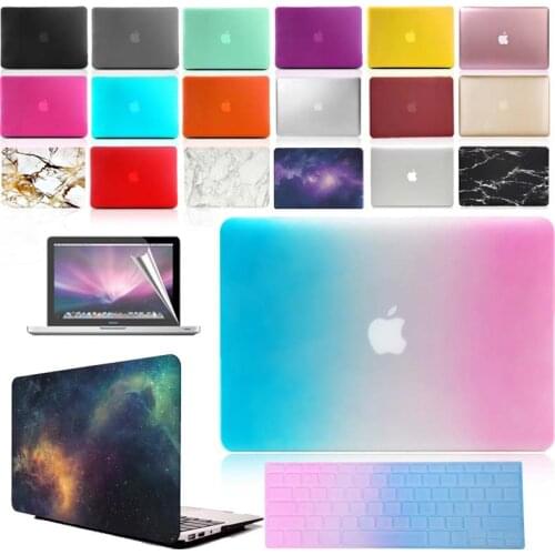 Dust-proof Laptop Case for Apple Macbook Air 11/13"/Pro 13/15"/Retina 13/15"/Macbook/12"/New Air 13 Laptop Case+Keyboard Cover