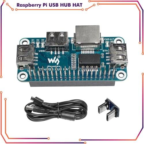 Raspberry PI 4 3b+ / 3 / 2 / Zero W USB to Ethernet RJ45 network port USB HUB Splitter