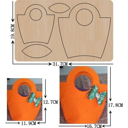 Handbag handmade Die Cutting Wooden Leather Fabric Making DIY Craft Cutting Dies Mold Diy Birthday Gift Tool Die Template