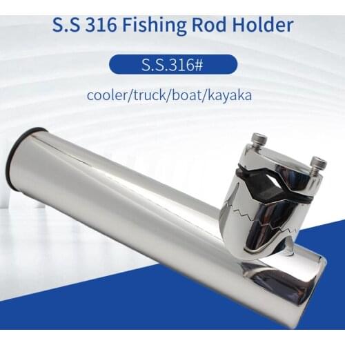 316 stainless steel fishing rod barrel stainless steel fishing rod holder for yacht fishing holder