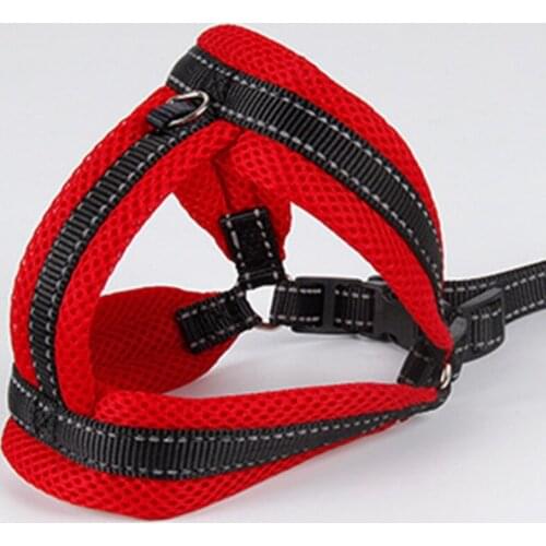 Pet Dog Leash Reflective Harness Adjustable Mesh Breathable Padded Walking Lead Leash For Small Medium Dog Cats