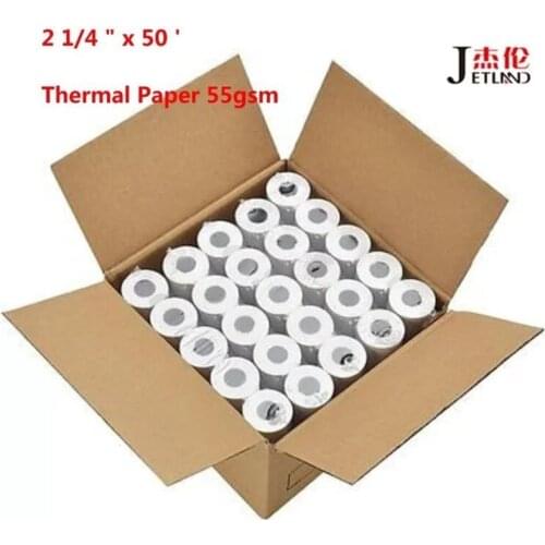 Thermal Receipt Paper 2 1/4" x 50' (50 Rolls)