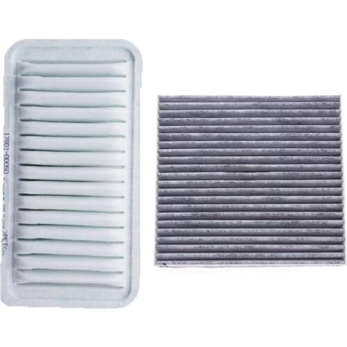 Air Filter Cabin Filter for Toyota Allex E120 2001-2006 Model 2 Pcs Car Filter 17801-0d050 17801-0d010 87139-52010 88568-12040