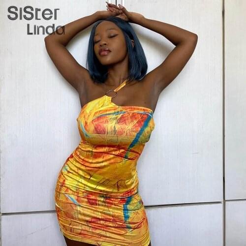 Sisterlinda Sexy Strapless Beach Vacation Bodycon Y2K Dress Women Summer New 2021Skinny Sleeveless Backless Ruched Slim Clubwear