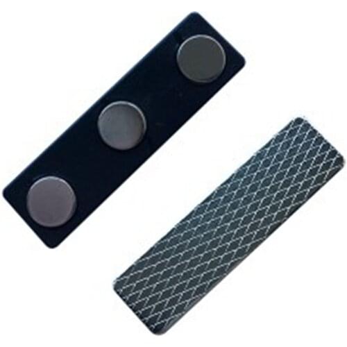 10pcs name badge Magnetic ID Badge Attachment Name Tag Magnet Holder with 3m Adhesive Backing
