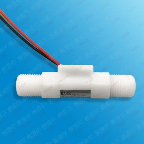 3PCS Water Flow Meter Flowmeter Hall Flow Sensor indicator counter caudalimetro water heater 0.25-3.0L/min 0.8MPa 4.5-18V
