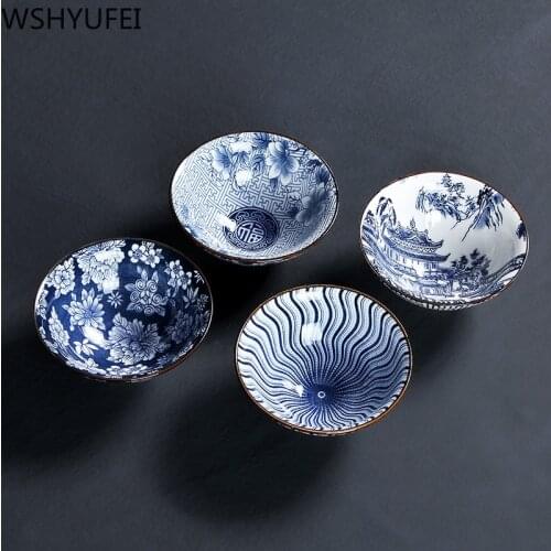 4pcs/lot New product capacity 30ml teacup ceramic master cup hand-painted boutique single cup ceramic teacup tea set
