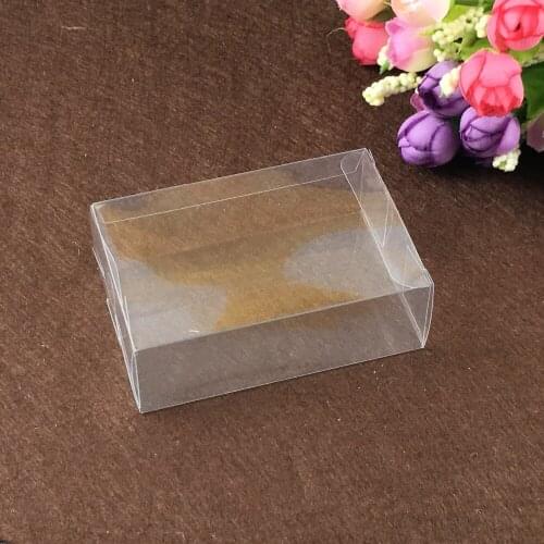 50pcs 5*7*8cm clear plastic pvc box packing boxes for gifts/chocolate/candy/cosmetic/crafts square transparent pvc Box