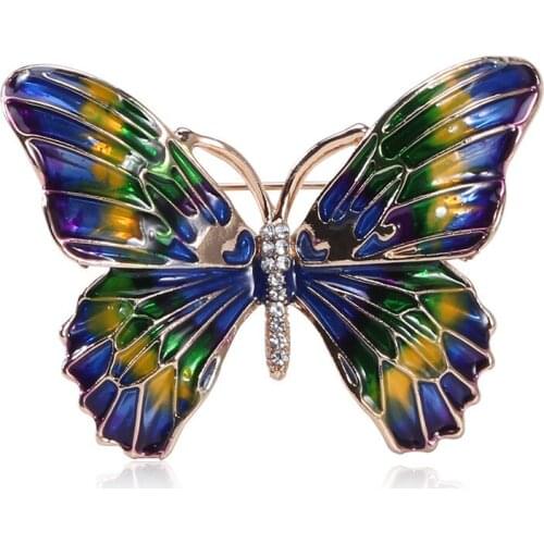 Cross-border sales han edition personality drip butterfly brooches high-end fashion apparel corsage exposed spot