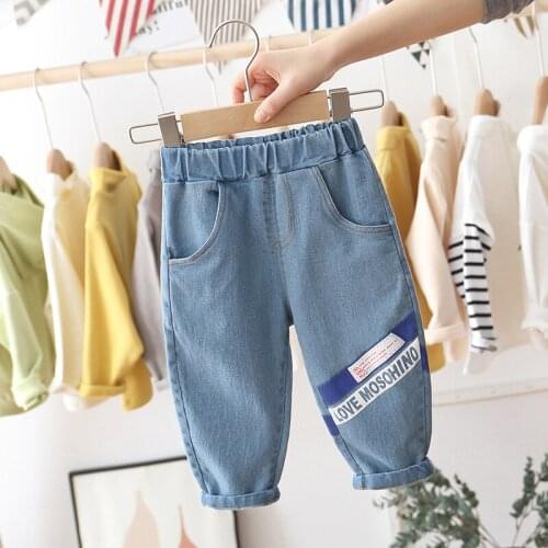2021Boys Dimen Trousers Spring Autumn Children Fashion Long Pants For Baby Boy Toddler 1 to 5 Years Clothes Kids Casual Outfits