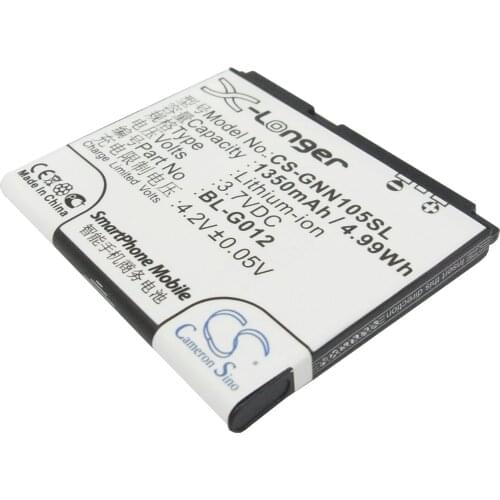 CS 1350mAh / 4.99Wh battery for GIONEE C900, D500, GN105, TD500 BL-G012