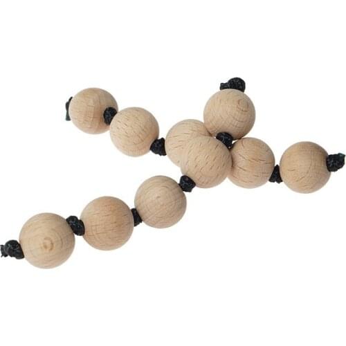 Infant Toys Wooden Grasoing Beads for Baby Basic Skill Practical Montessori Materials