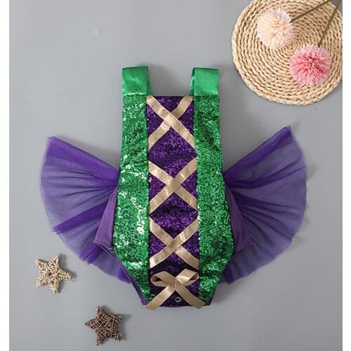 Newborn Baby Girls Sleeveless Romper Toddler Kids Matching Sequins Decoration Jumpsuits Cotton Backless Mesh Suspender Playsuits