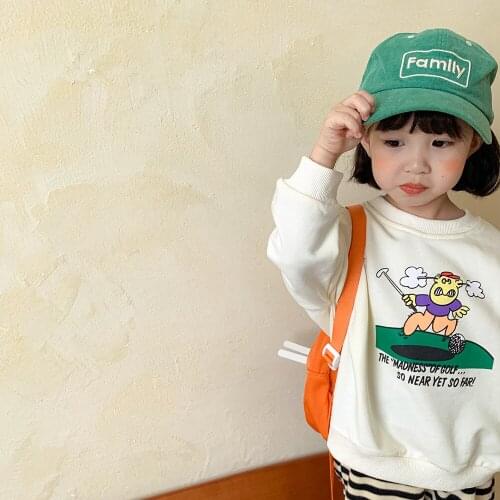 Kids Sweatshirts 2021 New Boys Long Sleeve Clothes Toddler Bebe Girls Spring Autumn Cartoon Animal Print Tops