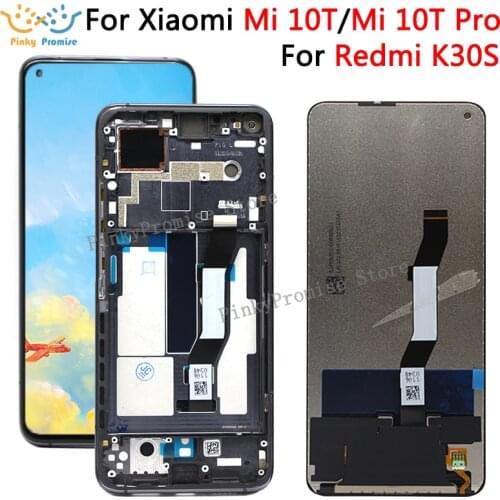 For Xiaomi Mi 10T 5G Mi 10T Pro LCD M2007J3SG M2007J3SY Touch Screen Display Digitizer Assambly For Redmi k30s M2007J3SC LCD