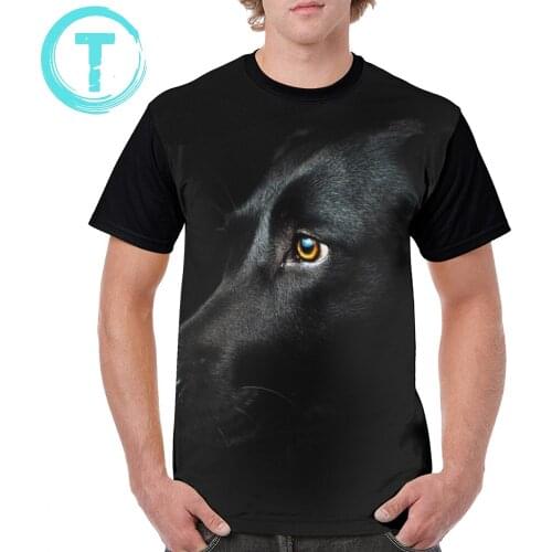 Labrador T Shirt Black Labrador T-Shirt Classic Graphic Graphic Tee Shirt Fun Men Big 100 Percent Polyester Short-Sleeve Tshirt