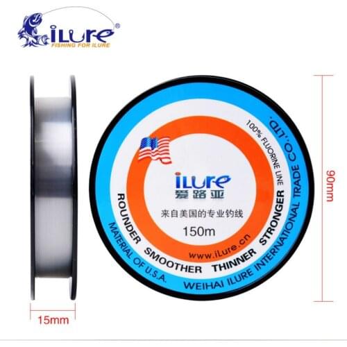 Ilure 150m Japanese Material Fluorocarbon Fishing Lines Super Smoother Stronger Carbon Fiber Spearfishing Fishing Line
