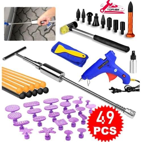 Paintless Dent Repair Tools, Dent Removal Tools with Slider Hammer , Glue Stricks, Pro Pulling Tabs Kit