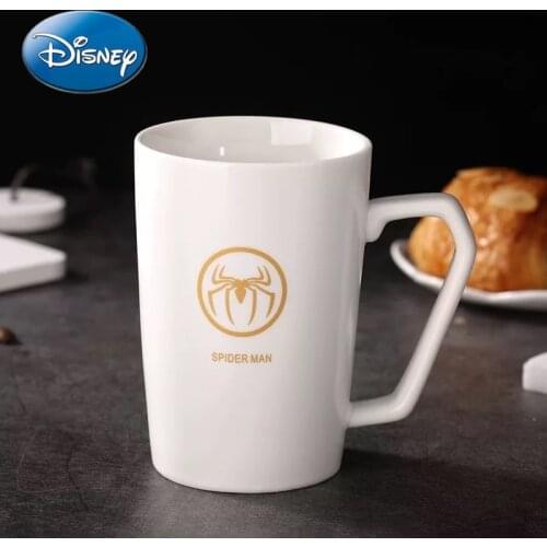 Disney Marvel Iron Man Captain America Spider-Man Creative Mug Water Cup Ceramic Mug Large Capacity